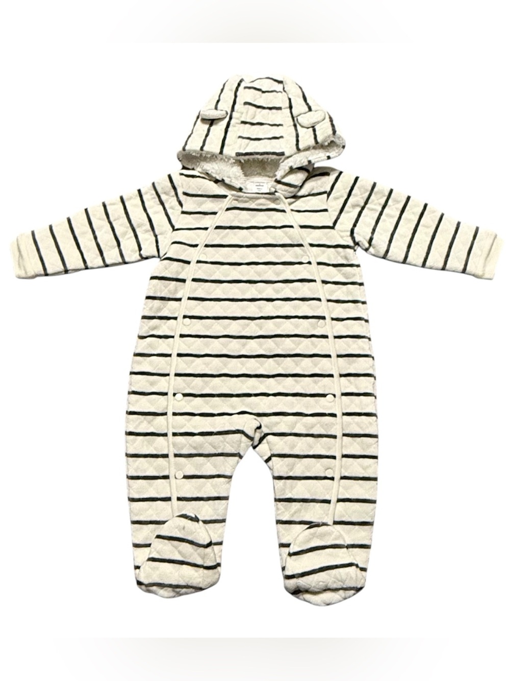 Nordstrom Baby 9M NWT Winter Bunting Snowsuit Hooded Fuzzy Lined